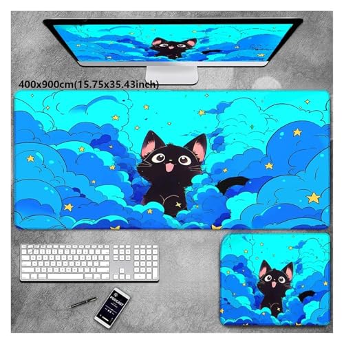 Kawaii Caiyun Cat MousePads PC Zubehör Schreibtischunterlage Schutz Computer Gamer Schreibtischunterlage(2,400x800x2mm) von Pengchang