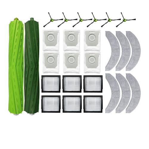 Kompatibel mit (IRobot Romba Combo J7+ / J9+ 10 Max) Rollen-Seitenbürste, Staubbeutel, Wischroboter, Ersatzzubehör, Ersatzteil(Set S) von Pengchang