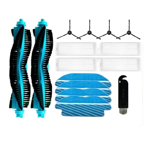 Kompatibel mit (Proscenic M6 Pro) Roboter-Staubsauger, Ersatzteil, Zubehör, Rollen, Seitenbürste, Hepa-Filter, Mopp(Set E) von Pengchang