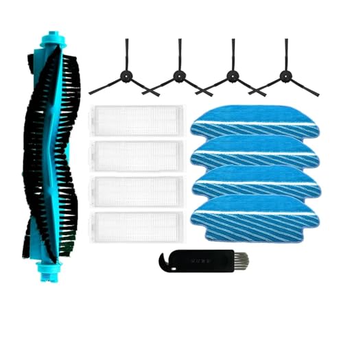 Kompatibel mit (Proscenic M6 Pro) Roboter-Staubsauger, Ersatzteil, Zubehör, Rollen, Seitenbürste, Hepa-Filter, Mopp(Set N) von Pengchang
