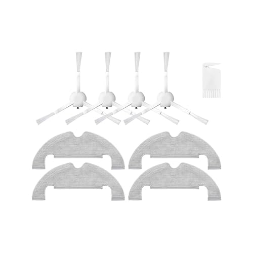Kompatibel mit Xiaomi Robot Vacuum X10-Reinigerteilen, Ersatz-Hauptseitenbürste, Hepa-Filter, Wischtuch, Staubbeutel, Zubehör(Set 13) von Pengchang