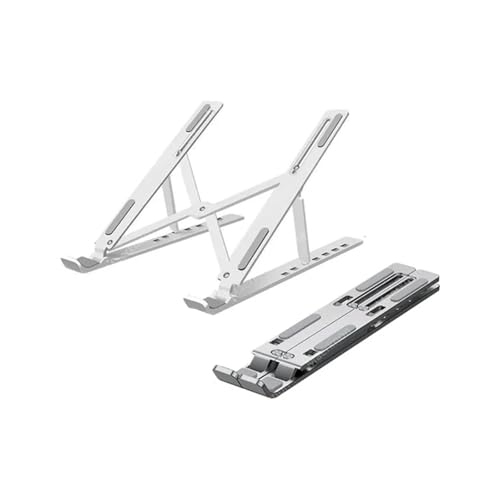 Pengchang Laptop Halter Schreibtisch Ständer Kunststoff ABS Notebook Unterstützung Riser Tragbare Computer Faltbare Halterung Heben(7 Gears White) von Pengchang