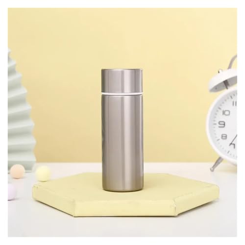 Pengchang Mini-Thermosflasche, Isolierflasche, Tasse, Kleiner Kaffee-Reisebecher, 120 ml Fassungsvermögen, tragbare Edelstahl-Trinkflasche, Thermoskanne(Steel) von Pengchang