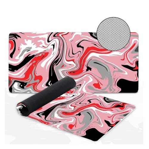 Pengchang Mousepad Art Stripe Gamer Schwarz Großes Mauspad Corporate Speed ​​Control Mauspads XXL Schreibtischunterlage Büroteppich Computertischteppich(Control 6,400X900X3mm) von Pengchang