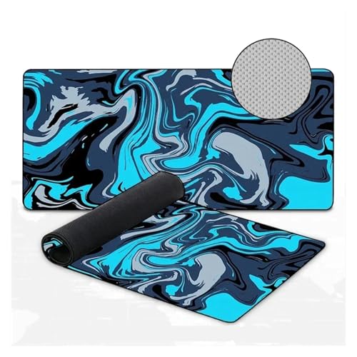 Pengchang Mousepad Art Stripe Gamer Schwarz Großes Mauspad Corporate Speed ​​Control Mauspads XXL Schreibtischunterlage Büroteppich Computertischteppich(Control 7,400X800X3MM) von Pengchang