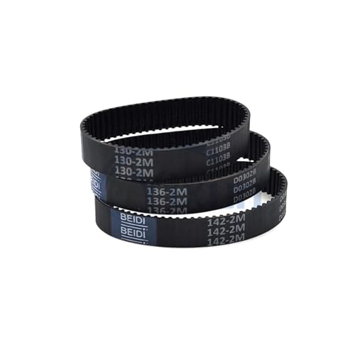 Pengchang 2M geschlossener Zahnriemen, Länge 118 120 126 130 136 142 158 160 161 162 168 mm, Breite 4/5/6/10 mm, 2M Gummi-Antriebsriemen for Staubsauger(162mm-2M-(81 Teeth),3PCS_4MM) von Pengchang
