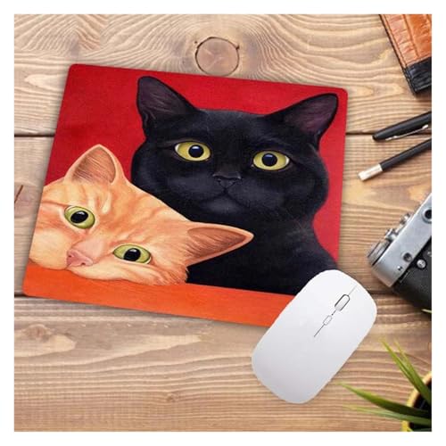 Pengchang Große Förderung 22X18CM Cartoon Nette Katze Kopf Coole Designs Tisch Maus Pad Laptop Computer Gaming Tastatur Mousepad Tier Matte(3,22x18 cm) von Pengchang