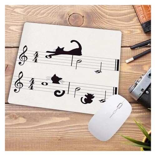 Große Förderung 22X18CM Cartoon Nette Katze Kopf Coole Designs Tisch Maus Pad Laptop Computer Gaming Tastatur Mousepad Tier Matte(6,26x21 cm) von Pengchang