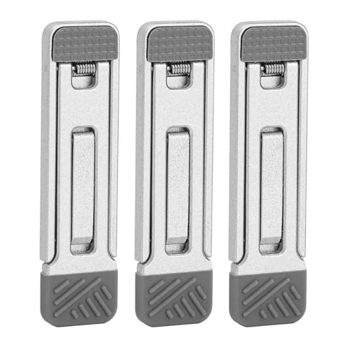 Pengchang Verstellbarer, Faltbarer Mini-Handyständer aus Zinklegierung, tragbarer Laptop-Halter, Selbstklebender, unsichtbarer Notebook-Ständer(3pcs Metal) von Pengchang