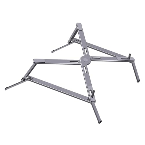 Verstellbarer Laptop-Ständer, Notebook-Ständer for Tablet-Halter, Aluminiumlegierung, Laptop-Halterung, Zubehör(Z01 Stand Grey) von Pengchang