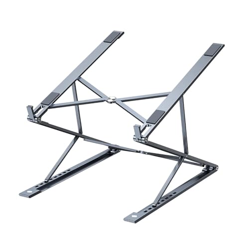 Verstellbarer Laptop-Ständer, Notebook-Ständer for Tablet-Halter, Aluminiumlegierung, Laptop-Halterung, Zubehör(Z03 Stand Grey) von Pengchang