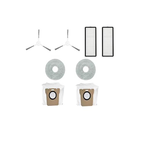 Zubehör Kompatibel Mit Xiaomi Roboter Staubsauger X20 + X10 + Plus Teile Haupt Seite Bürste Hepa-Filter Mopp Tuch Staub Beutel Ersatz(Set8) von Pengchang