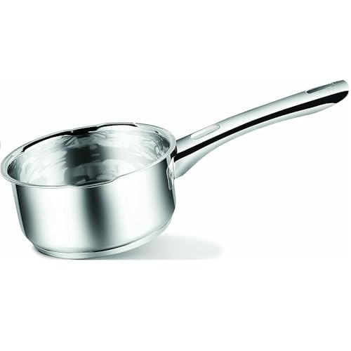 Penguin Home® Milchpfanne 14Cm, 1 Liter | Edelstahl-Milchtopf Mit Doppelseitigem Ausguss | Induktionssicher | Perfekt Zum Kochen Von Eiern, Aufwärmen Von Milch, Suppen | Kochtöpfe & Pfannen von Penguin Home