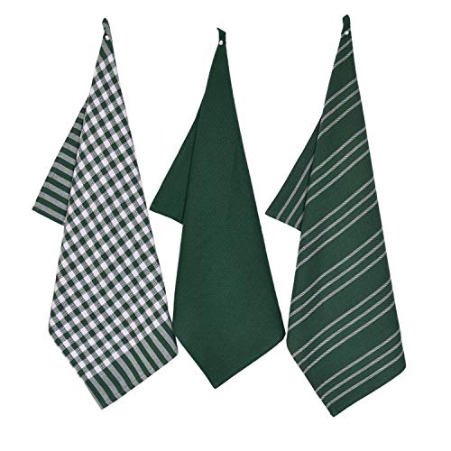 Penguin Home Baumwolle Geschirrtuch 3-Teiliges Set, 70 cm Länge x 50 cm Weite, Grün, 50 X70 X2 cm, 3475 Penguin Home Baumwolle Geschirrtuch 3-Teiliges Set, 70 cm Länge x 50 cm Weite, Grün, 50 X70 X2 cm, 3475 von Penguin Home