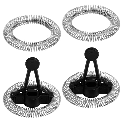 4stk Milchaufschäumer-Ersatzteile für Ovetedot Secura, 2stk Elektrische Milchaufschäumer und Dampfgarer-Ersatz-Schneebesen & 2stk Federringe für Ovetedot Secura MMF-809-WH MMF-809-BL von Penitue