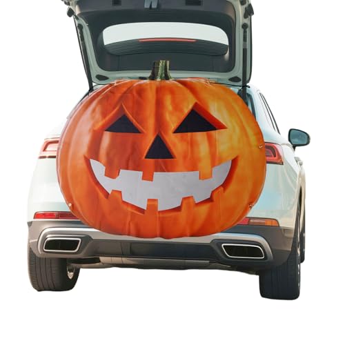 Penitue Halloween Kürbis Autobanner, Wasserdichte Polyester Kürbis Halloween Deko Autobanner mit Schnur und Klebepunkten für die Außendekoration Penitue Halloween Kürbis Autobanner, Wasserdichte Polyester Kürbis Halloween Deko Autobanner mit Schnur und Klebepunkten für die Außendekoration von Penitue
