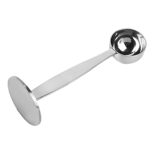 Kaffeedosierlöffel, Kaffeeschaufel Edelstahl, Kaffeelöffel Kaffeestampfer Tamper Löffel, Espresso Stempel und Löffel, Messlöffel für Pulverkaffee, Mehrzweck Dosierlöffel Kaffee für Café, Zuhause, Büro von Penlimly