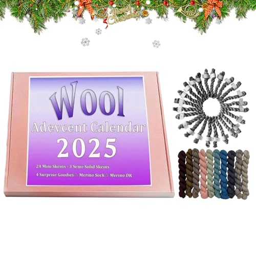 Penlimly 2025 Weihnachts Countdown Kalender | 24 Tage Countdown Bis Weihnachten Weiches Strickgarn Set,Kreative Projekte Häkelzubehör Festliche Ausstattung | Für Frauen Mädchen Strickerinnen Penlimly 2025 Weihnachts Countdown Kalender | 24 Tage Countdown Bis Weihnachten Weiches Strickgarn Set,Kreative Projekte Häkelzubehör Festliche Ausstattung | Für Frauen Mädchen Strickerinnen von Penlimly