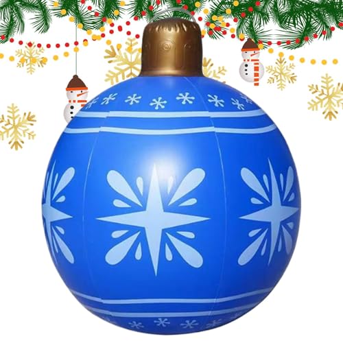 Penlimly Aufblasbare Christbaumschmuck Kugeln, Große Outdoor Baumdekoration, Großformatige Baum Deko Für Festliche Feiern Im Freien, Familienfeiern Und Gartenpartys Weihnachten Penlimly Aufblasbare Christbaumschmuck Kugeln, Große Outdoor Baumdekoration, Großformatige Baum Deko Für Festliche Feiern Im Freien, Familienfeiern Und Gartenpartys Weihnachten von Penlimly