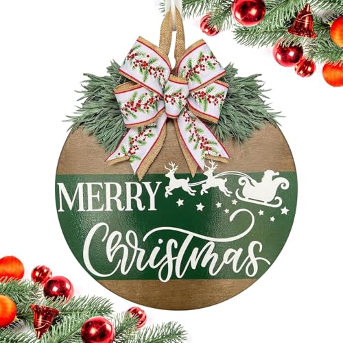 Penlimly Frohe Weihnachten Schild,Weihnachtstürschild Aus Holz Mit Rentier Druck - Holz Deko Für Wohnzimmer Party Garten Thanksgiving Küche Penlimly Frohe Weihnachten Schild,Weihnachtstürschild Aus Holz Mit Rentier Druck - Holz Deko Für Wohnzimmer Party Garten Thanksgiving Küche von Penlimly