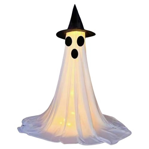 Penlimly Halloween Deko Leuchtender Geist - Gruselige Partybeleuchtung Mit LED Fernbedienung | Schaurige Deko Für Garten Party Haus Vorgarten Fest von Penlimly