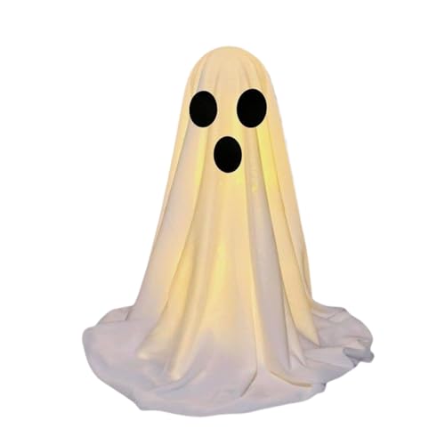 Penlimly Halloween Dekoration - Halloween Deko Innenbereich Mit Beleuchtung - Gespenstische Deko-Statue von Penlimly
