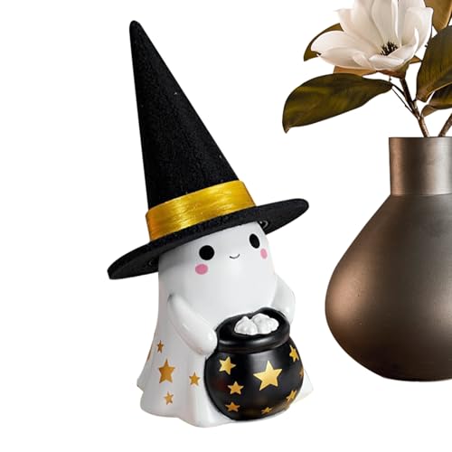 Penlimly Leuchtende Geisterfigur - Halloween Deko Geisterfigur Aus Harz,LED Gruselstatue Süße Dekoration Für Feiertage Kaminparty Tischdekoration Wohnzimmer von Penlimly