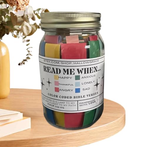 Penlimly Positive Flaschenpost - 67 Farbcodes Schriftkarten mit Bibelversen handgefertigt - christliche Kunstgeschenke, einzigartige Aufmunterungsgeschenke für gute Besserung, Männer und Frauen, Penlimly Positive Flaschenpost - 67 Farbcodes Schriftkarten mit Bibelversen handgefertigt - christliche Kunstgeschenke, einzigartige Aufmunterungsgeschenke für gute Besserung, Männer und Frauen, von Penlimly