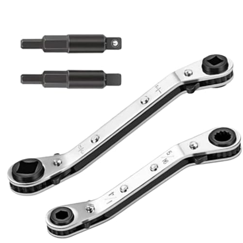 Penlimly Sechskantschlüssel-Set, Service-Werkzeug für Klimaanlage, ergonomisch, rutschfest, Ratschenschlüssel-Set für HVAC, Kühlung, Zuhause, Auto Penlimly Sechskantschlüssel-Set, Service-Werkzeug für Klimaanlage, ergonomisch, rutschfest, Ratschenschlüssel-Set für HVAC, Kühlung, Zuhause, Auto von Penlimly