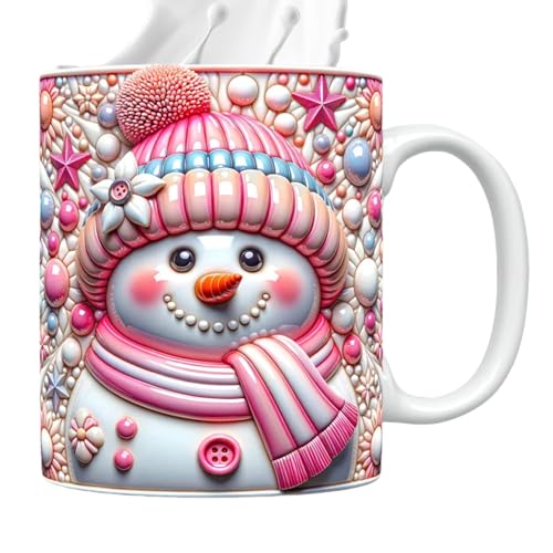 Penlimly Tasse, Keramik Winter Kaffeetasse Mit Griff, 3D Design Trinkgefäß Für Tee Getränk Frauen Mädchen Festlich Geburtstag Urlaub Penlimly Tasse, Keramik Winter Kaffeetasse Mit Griff, 3D Design Trinkgefäß Für Tee Getränk Frauen Mädchen Festlich Geburtstag Urlaub von Penlimly