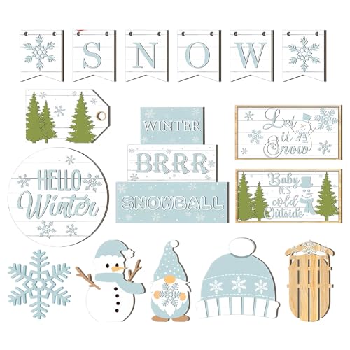 Penlimly Tiered Tray Deko | 16 Teile Weihnachtsdeko Schneeflocken Etagere Deko - Saisonale Tischdekoration Als Zentrale,Kamin Schreibtisch Innen Küche Schrank Zuhause Wohnung Büro Bar Penlimly Tiered Tray Deko | 16 Teile Weihnachtsdeko Schneeflocken Etagere Deko - Saisonale Tischdekoration Als Zentrale,Kamin Schreibtisch Innen Küche Schrank Zuhause Wohnung Büro Bar von Penlimly