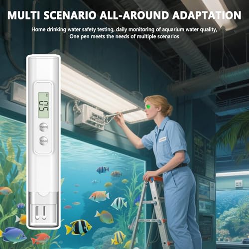 Penlimly Trinkwassertester, 0-9999 PPM Messgerät zur Prüfung der Trinkwasserqualität, Wasserdichtes Testgerät Mit Anzeigemonitor Für Pflanzen Filter Haushalt Außenbereich Wassertank Und Schwimmbecken Penlimly Trinkwassertester, 0-9999 PPM Messgerät zur Prüfung der Trinkwasserqualität, Wasserdichtes Testgerät Mit Anzeigemonitor Für Pflanzen Filter Haushalt Außenbereich Wassertank Und Schwimmbecken von Penlimly