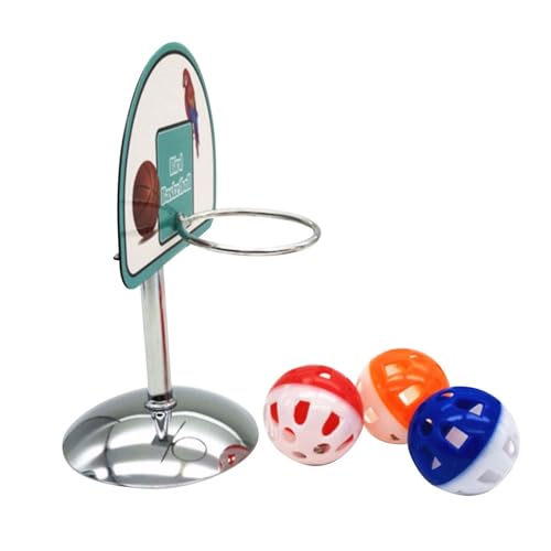 Penlimly Vogel Ball Korb Spielzeug | Vogel Basketball Trainingsgestell Mit 3 Glockenbällen,Interaktives Spiel Mit 3 Glockenbällen Für Nymphensittiche Und Conures Für Käfig Und Draußen Penlimly Vogel Ball Korb Spielzeug | Vogel Basketball Trainingsgestell Mit 3 Glockenbällen,Interaktives Spiel Mit 3 Glockenbällen Für Nymphensittiche Und Conures Für Käfig Und Draußen von Penlimly