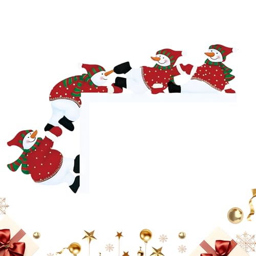 Penlimly Weihnachts Türrahmen Deko,Doppelseitige Holz Deko Party Dekoration | Weihnachtlicher Türdekoration,Für Schlafzimmer Wohnzimmer Kamin Fenster Wandschrank von Penlimly