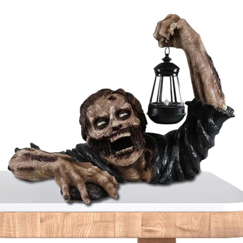 Penlimly Zombie Dekoration - Halloween Zombie Deko,Resin Deko Figur Für Garten Terrasse Wohnzimmer Schreibtisch Dekoration von Penlimly