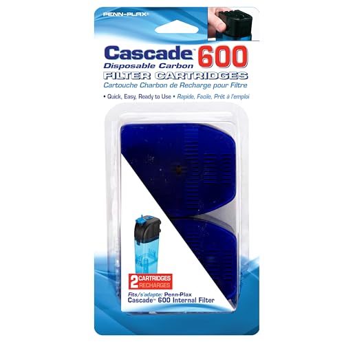 Penn-Plax Cascade 600 Filter mit internen Kartusche, 2er Pack von Penn-Plax
