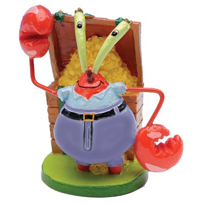 Penn-Plax Nickelodeon Spongebob Schwammkopf Mr. Krabs Mini Harz Ornament [3er Set] von Penn-Plax