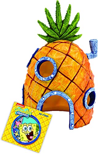 Penn-Plax Offizielles Lizenzprodukt Nickelodeon Spongebob Aquarium Ornament – Spongebob 's Ananashaus – perfekt für Fische zum Schwimmen und um sie herum – Vollfarbige Dekoration 15,2 cm Penn-Plax Offizielles Lizenzprodukt Nickelodeon Spongebob Aquarium Ornament – Spongebob 's Ananashaus – perfekt für Fische zum Schwimmen und um sie herum – Vollfarbige Dekoration 15,2 cm von Penn-Plax