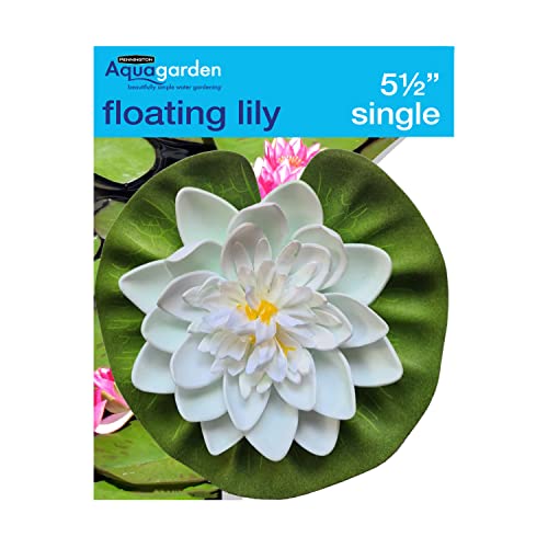Pennington Aquagarden, Schwimmende Lilie, 14,7 cm Durchmesser, Kunststoffpflanze, Teich/Aquarium-Dekoration von Pennington Aquagarden