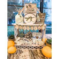 Limonadenständer Lemon Lover Tier Tablett Home Decor von PenninosPerch