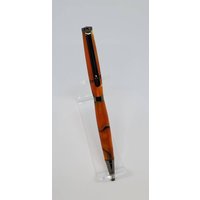 Handgemachte Orange Acryl Kugelschreiber von PensByBillStore