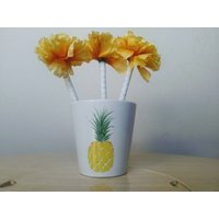 Pinapple Thema 3 Stift Geschenk-Set-Blumen Stift-Set-Luau Party-Baby-Dusche-Mitbringsel-Sommer Dekor-Zurück in Die Schule-Geschenke Für von Pensonality