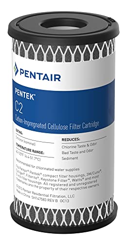 Pentek C2 Cellulose-Filterkartusche, kohlenstoffimprägniert, 10,2 cm x 5,1 cm, 5 Mikron von Pentek