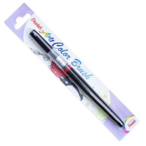 Pentel XGFL-101X - Colour Brush, einzigartiger Pinselstift gefüllt mit Aquarelltinte, schwarz von Pentel