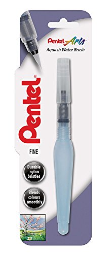 Pentel Aquash Wasserpinsel, feine Spitze, 1 Pinsel auf Blisterkarte von Pentel