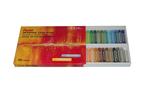 Pentel Boite de Ölpastellkreiden, Perfection 10 mm verschiedene Farben 36 Pastels von Pentel