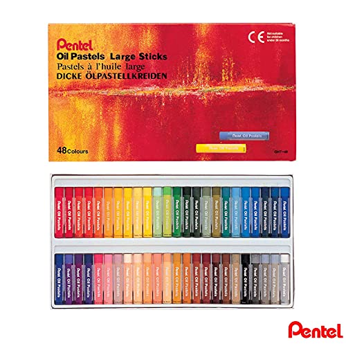 Pentel Ölpastell-Set, verschiedene Farben, 48 Stück Pentel Ölpastell-Set, verschiedene Farben, 48 Stück von Pentel