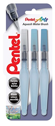 Pentel Water Brush Wasserpinsel (Rund Set | fein | mittel | breit) von Pentel