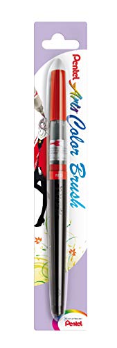 Pentel XGFL-102X - Colour Brush, einzigartiger Pinselstift gefüllt mit Aquarelltinte, rot, 1 Stück von Pentel