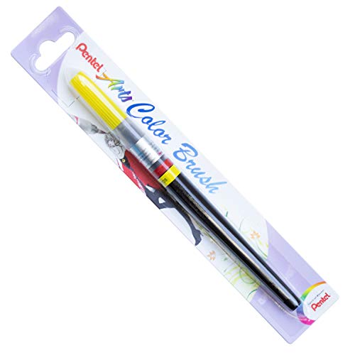 Pentel XGFL-105X - Colour Brush, einzigartiger Pinselstift gefüllt mit Aquarelltinte, gelb, 17.5 x 1.3 x 1.3 cm von Pentel